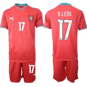 Rafael Leao Red 2026 WC Soccer Jersey Suit